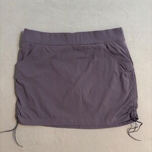 Columbia Skort XL Gray Athletic Skirt Shorts Activewear Drawstring Pockets